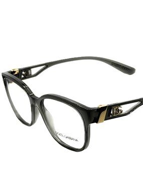 NEW DOLCE & GABBANA DG 5066 3291 Transparent Grey Women Eyeglasses 54mm 17 140